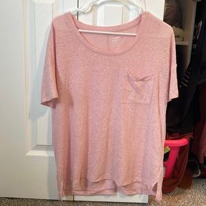 Baby pink boyfriend tee